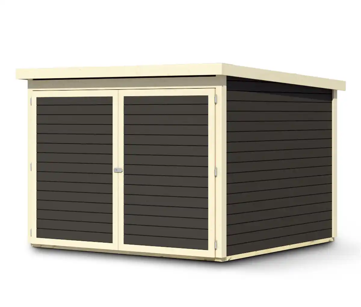 Bild 1 von Karibu Fahrradgarage für 4 Räder ohne Solarpaket, 19mm, terragrau