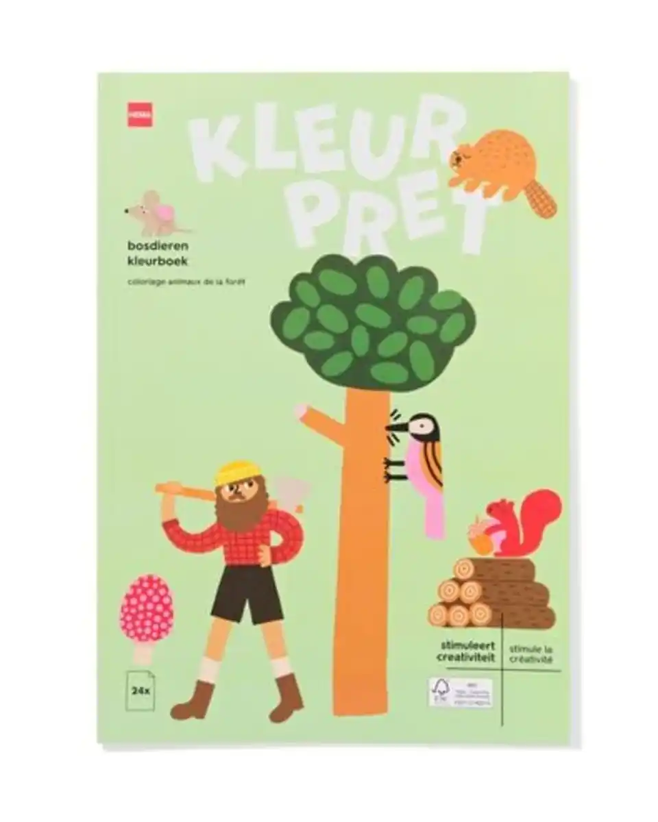 Bild 1 von A4-Malbuch Waldtiere