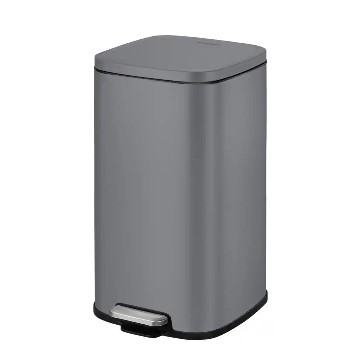 Bild 1 von Fackelmann Abfalleimer London, Dunkelgrau, Kunststoff, 4 L, 26.7x29x20.5 cm, Küchen, Küchenausstattung, Mülleimer