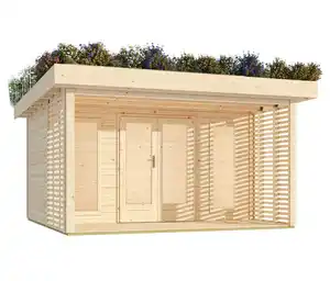 Karibu Gartenhaus mit Dachbegrünungspaket »Hanami«, 38 mm