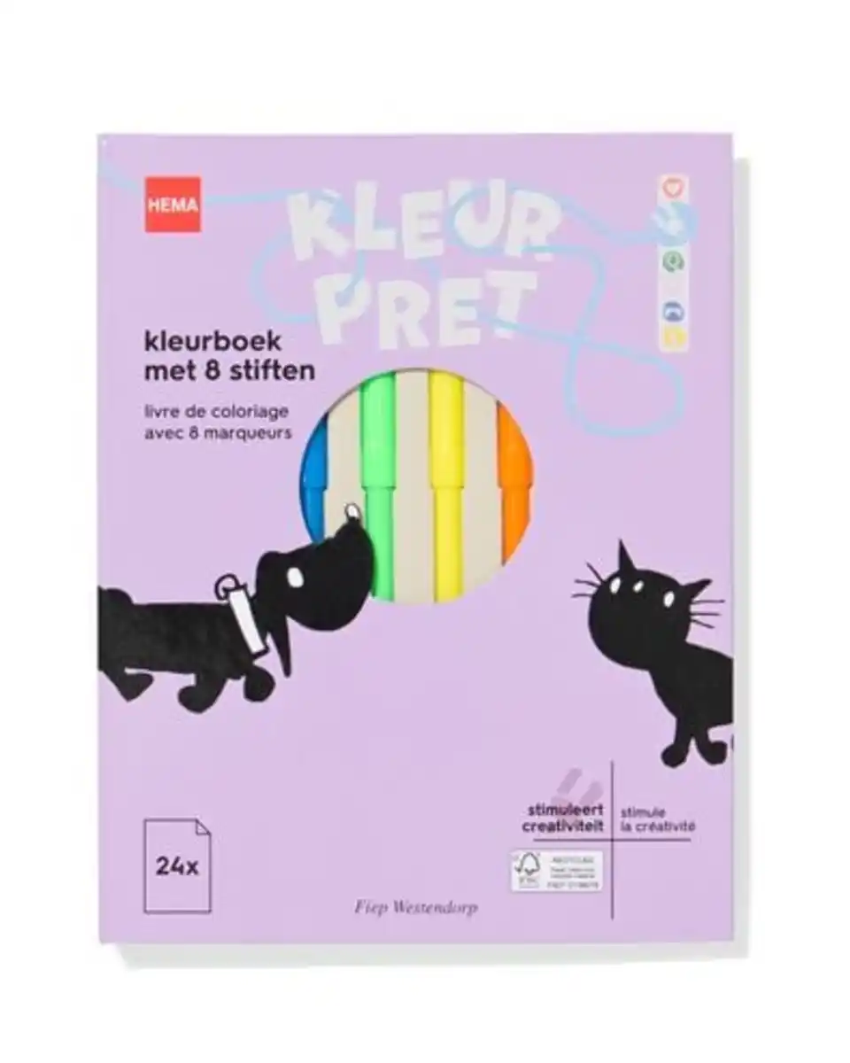 Bild 1 von Takkie und Siepie Malbuch mit 8 Stiften