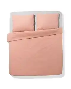 Bettbezug 240x200/220 cm Chambray orangerot