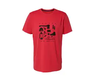 T-Shirt mit Print, rot