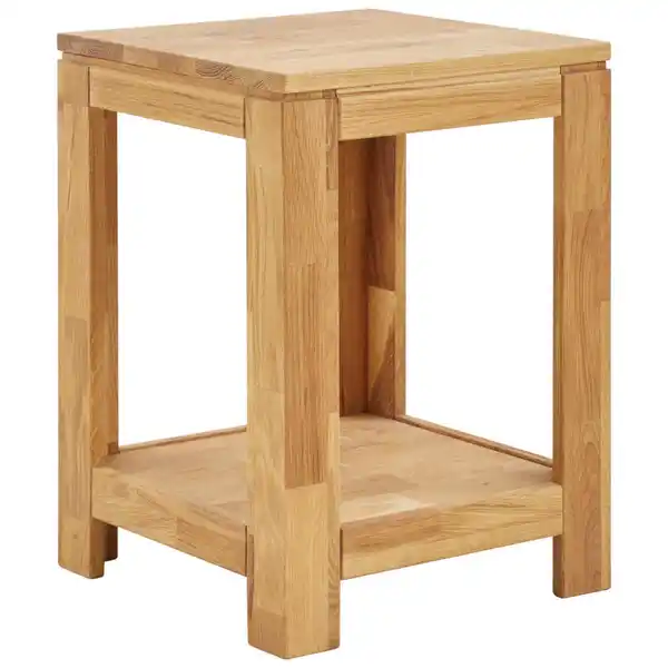 Bild 1 von Linea Natura Beistelltisch, Holz, Eiche, massiv, quadratisch, 40.5x55x40.5 cm, Wohnzimmer, Wohnzimmertische, Beistelltische
