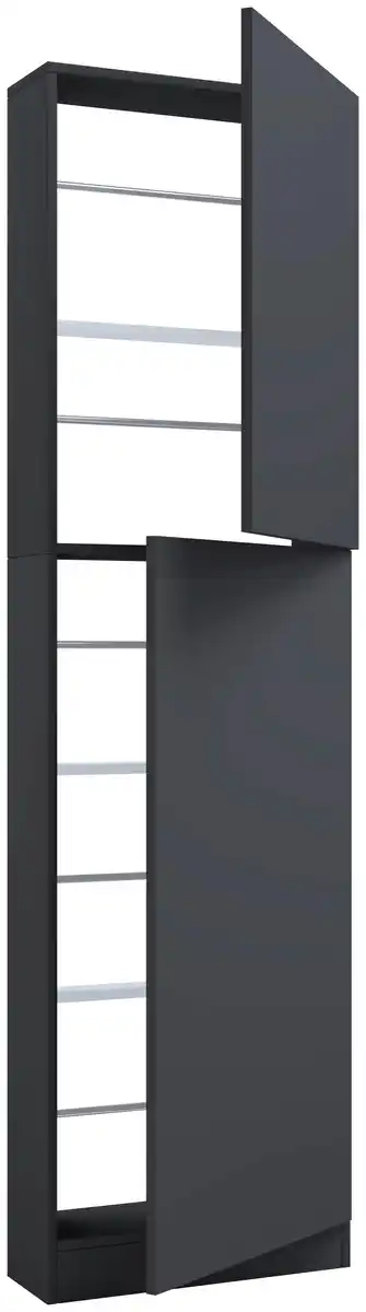 Bild 1 von Schuhschrank FULISA Anthrazit ca. 50x180x17 cm, Anthrazit