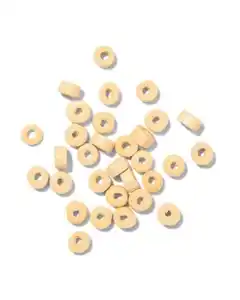 Perlenmix Holz flach