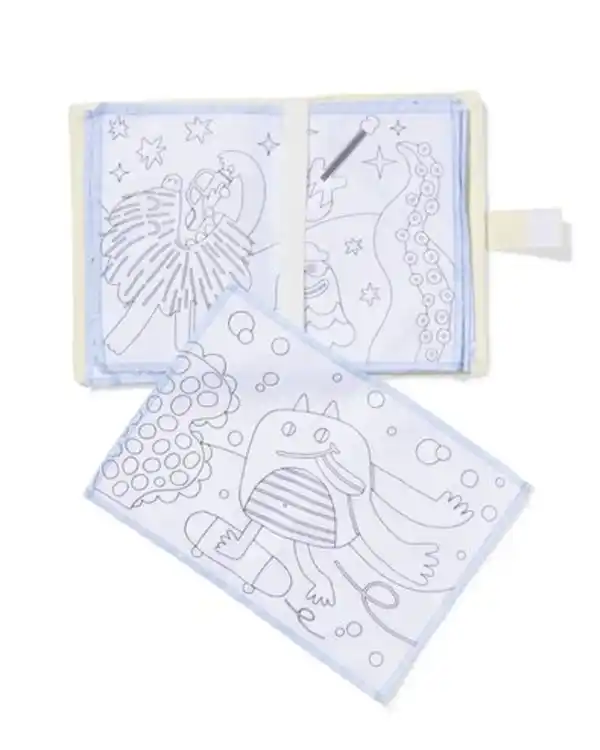 Bild 2 von abwaschbares Stoff-Malbuch