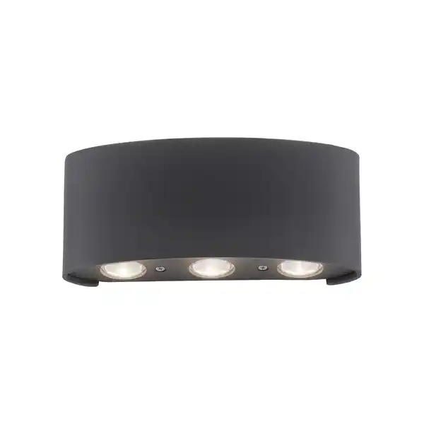 Bild 1 von LED-Wandleuchte Carlo in Anthrazit max. 6,5 Watt Wandlampe, Anthrazit