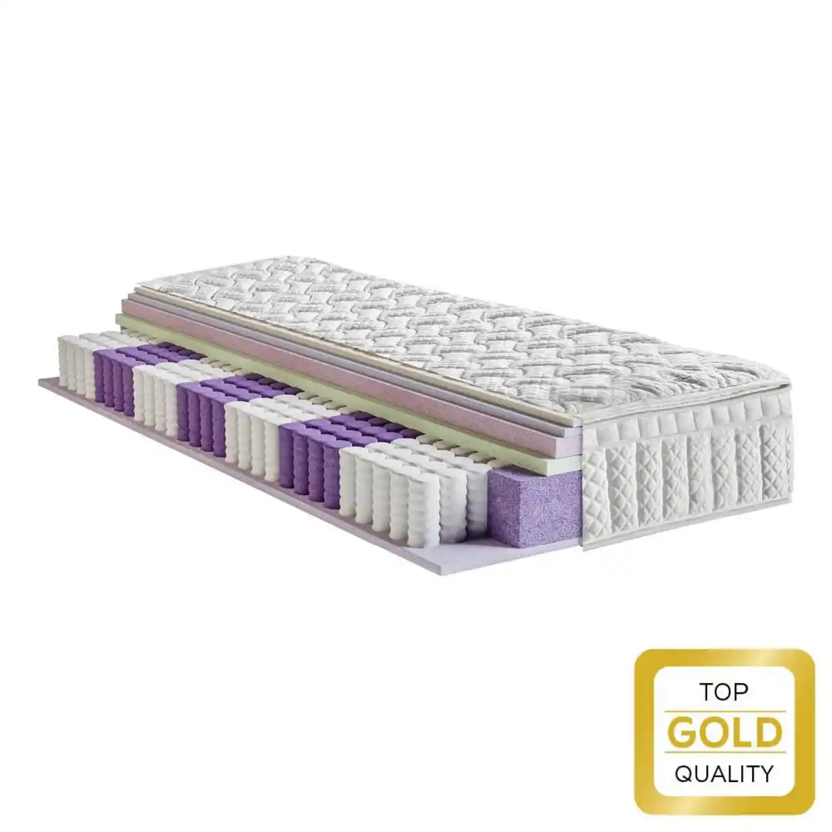 Bild 1 von Taschenfederkernmatratze Visco Secret H4 ca. 180x200cm, Weiß