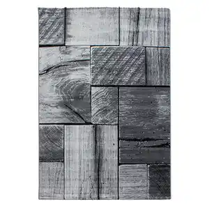 Flachwebeteppich Parma Schwarz ca. 140x200cm, Schwarz
