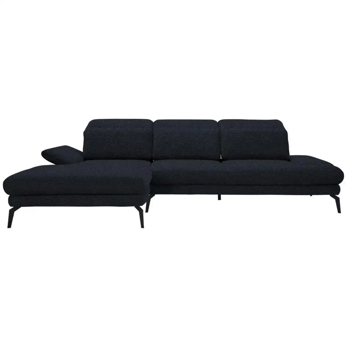 Bild 1 von Stylife Ecksofa, Anthrazit, Textil, 4-Sitzer, Ottomane links, L-Form, 289x180 cm, Stoffauswahl, seitenverkehrt erhältlich, Hocker Rücken echt, Wohnzimmer, Sofas & Couches, Wohnlandschaften, Ecksofa