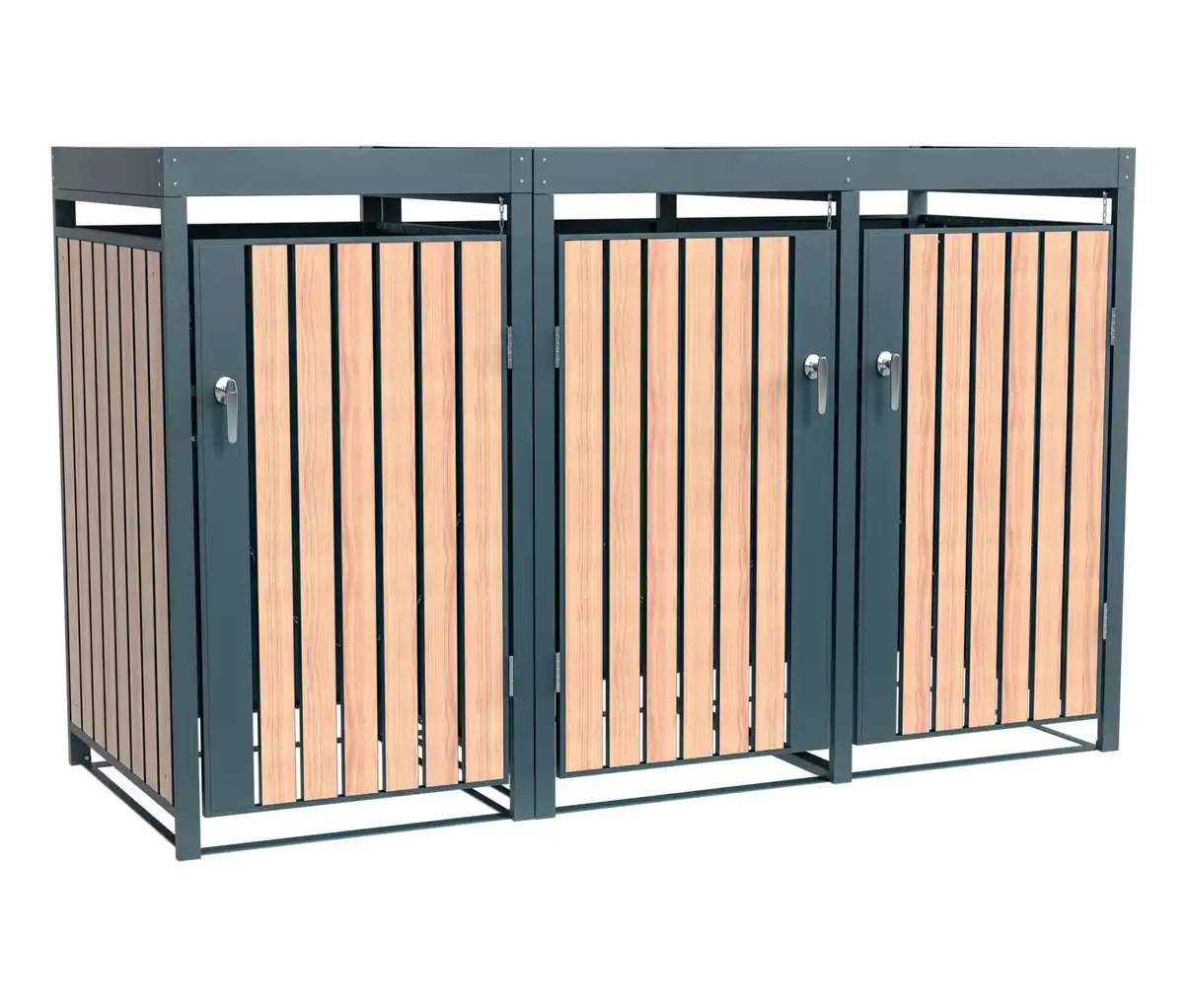 Bild 1 von Mülltonnenbox mit Blumenkasten, 3er