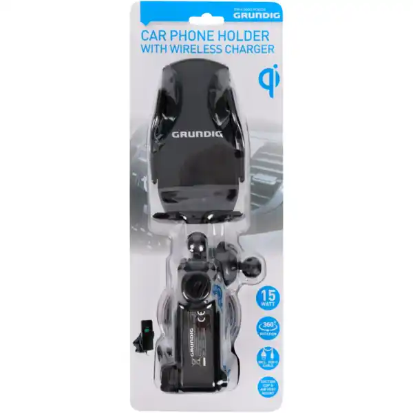 Bild 3 von Grundig Smartphonehalter mit kabellosem Qi-Ladegerät