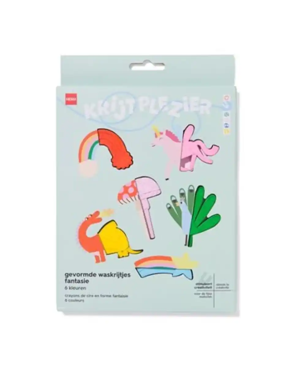 Bild 1 von geformte Wachsmalkreide Fantasie – 6 Stück