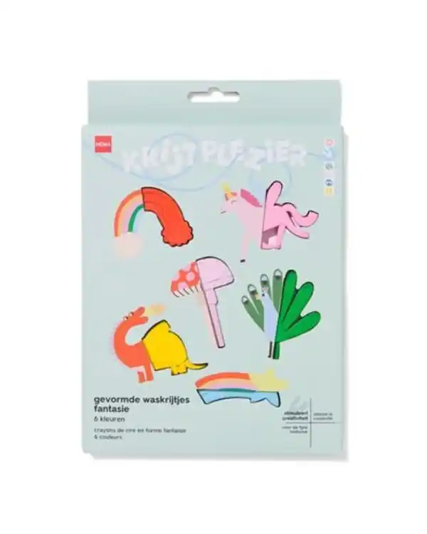 Bild 1 von geformte Wachsmalkreide Fantasie – 6 Stück