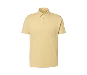 Jersey-Poloshirt, gelb meliert