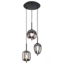 Bild 1 von Globo Hängeleuchte, Grau, Schwarz, Metall, Glas, 120 cm, Lampen & Leuchten, Innenbeleuchtung, Hängelampen, Esstischlampen