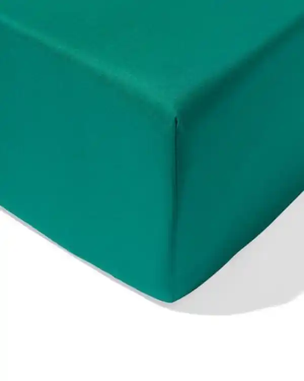 Bild 1 von Spannbettlaken 180x200 cm weiche Baumwolle mittelgrün