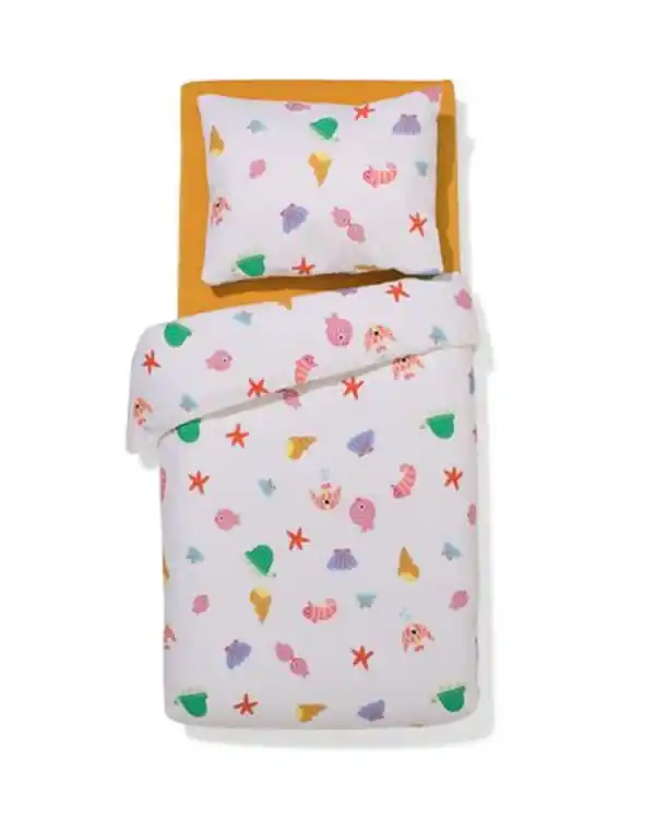 Bild 2 von Kleinkind-Bettbezug 120×150 cm, weiche Baumwolle, Meereswelt