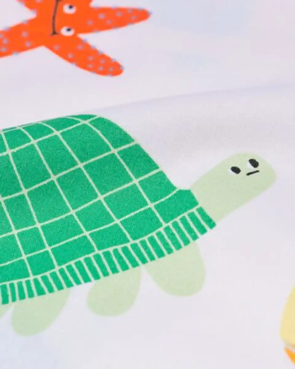 Bild 4 von Kleinkind-Bettbezug 120×150 cm, weiche Baumwolle, Meereswelt