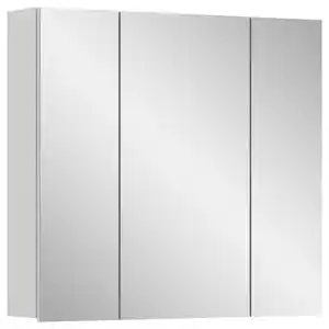 Spiegelschrank Vira ca. 82x77 cm Weiß, Weiß Hochglanz