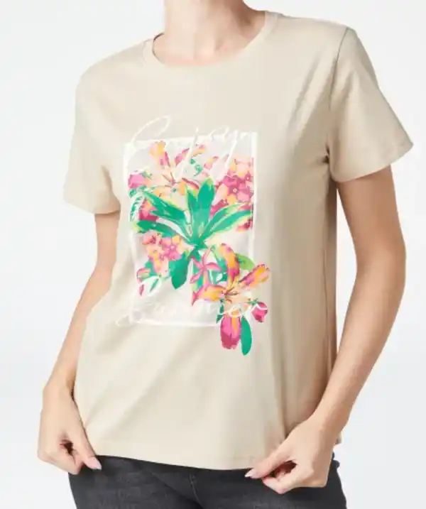 Bild 1 von Sommerliches T-Shirt, hellbraun