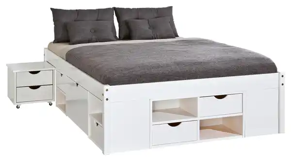 Bild 1 von Bettanlage Holz Till ca. 180x200 cm Weiß, Weiß