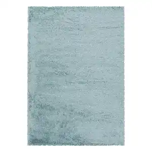 Hochflorteppich Fluffy Blau ca. 80x150cm, Blau