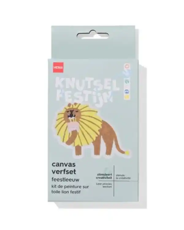 Bild 1 von Canvas-Malset Partylöwe