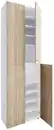 Bild 1 von Schuhschrank LONA Weiß ca. 70x220x40cm, Weiß, Sonoma Eiche