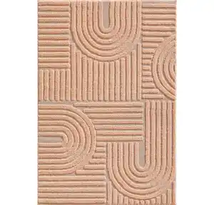 Hochflorteppich Boho Rosa ca. 60x110cm, Rosa