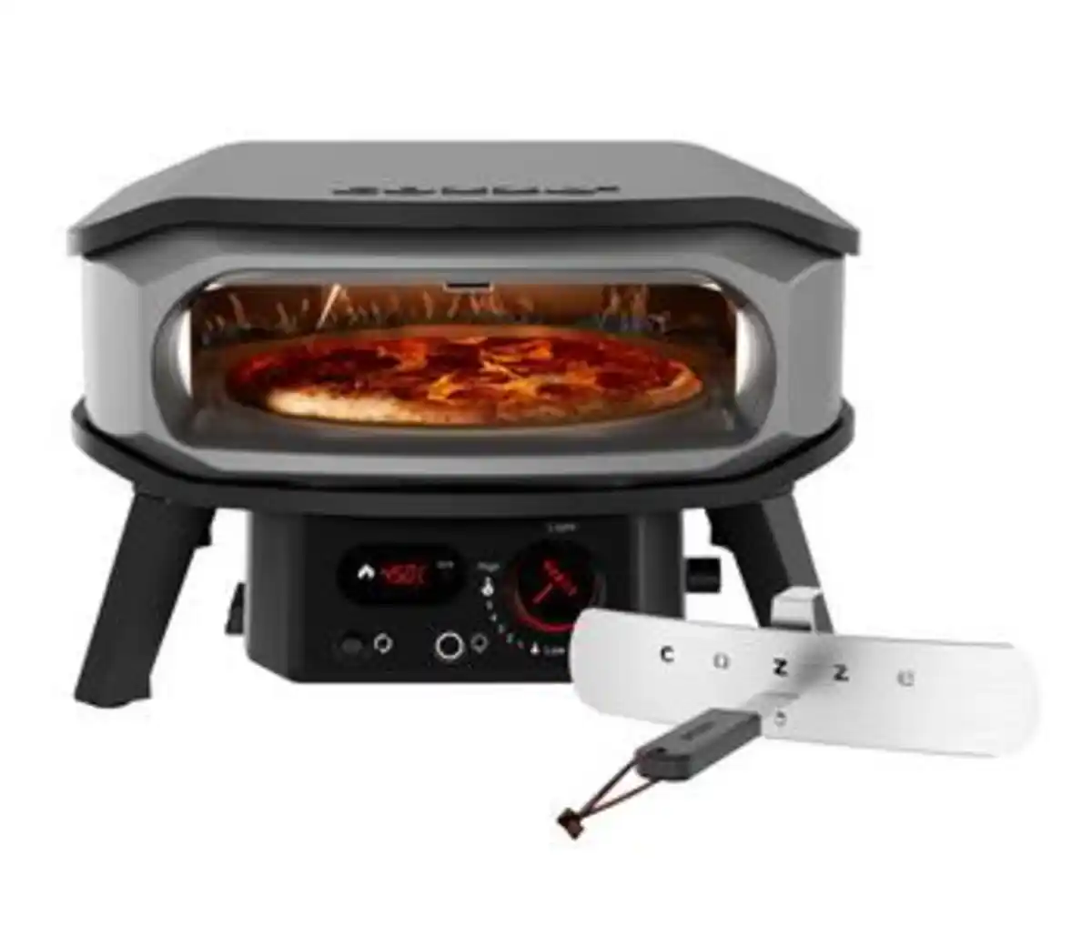 Bild 1 von Cozze Gas-Pizzaofen Premium Rotate 34 cm (13"), mit Thermometer inkl. Pizzastein, ca. B53/H32/T56 cm