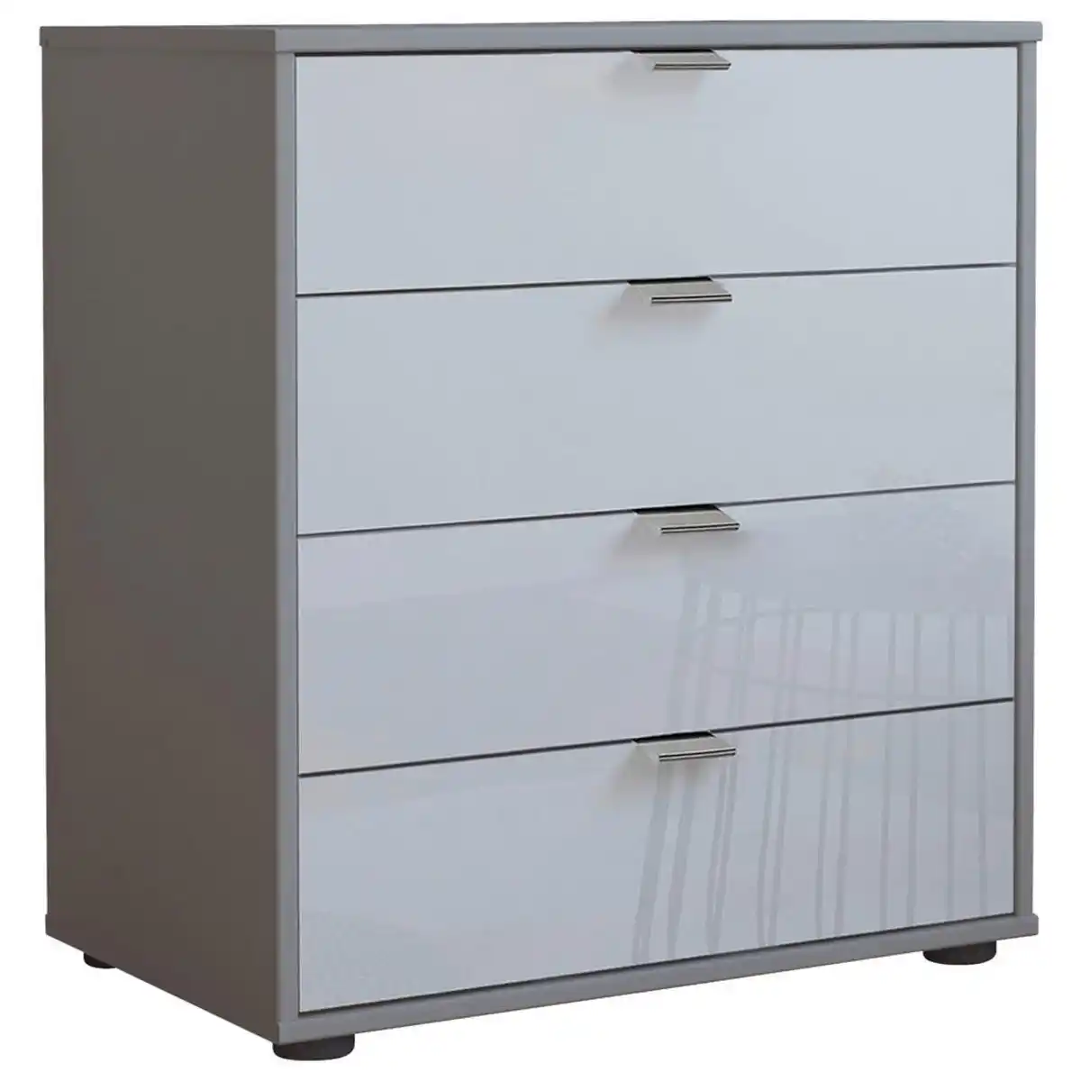 Bild 1 von Dieter Knoll Kommode, Weiß, Grau, Metall, 4 Schubladen, 60x70x43 cm, ISO 9001, Goldenes M, Made in Germany, stehend, Typenauswahl, Wohnzimmer, Kommoden & Sideboards, Kommoden