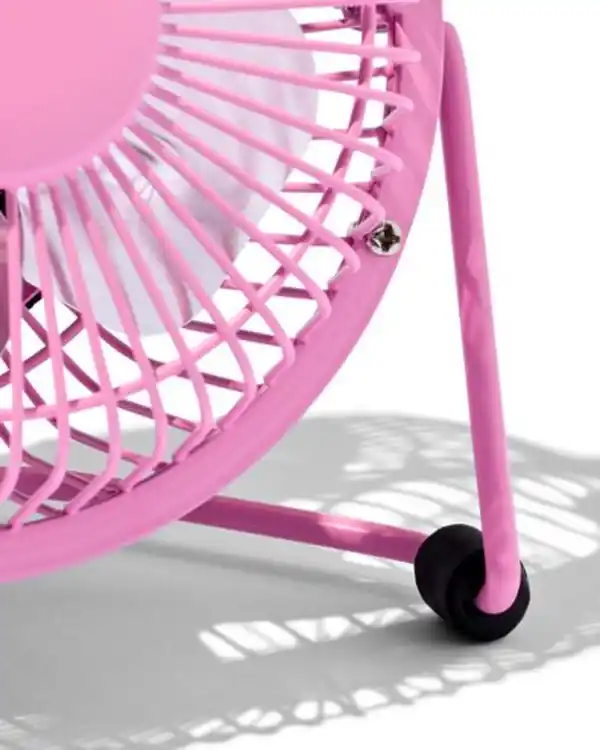 Bild 2 von Retro-Tischventilator, USB, neonpink, Ø 10 cm