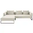 Bild 1 von Hom`in Ecksofa, Creme, Textil, 4-Sitzer, Ottomane links, L-Form, 284x178 cm, Blauer Engel, Goldenes M, Oeko-Tex® Standard 100, DGM-Klimapakt, Typenauswahl, Fußauswahl, Lederauswahl, Stoffauswahl, p