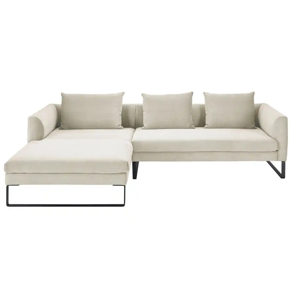 Bild 1 von Hom`in Ecksofa, Creme, Textil, 4-Sitzer, Ottomane links, L-Form, 284x178 cm, Blauer Engel, Goldenes M, Oeko-Tex® Standard 100, DGM-Klimapakt, Typenauswahl, Fußauswahl, Lederauswahl, Stoffauswahl, p