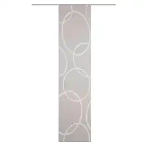 Xxxl Flächenvorhang Pinalo, Grau, Textil, Kreise, 60x245 cm, mit Beschwerungsstab, Paneelwagen, Wohntextilien, Gardinen & Vorhänge, Schiebegardinen