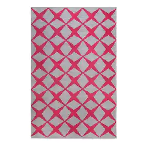 Esprit Flachwebeteppich Caledon, Bordeaux, Sand, Textil, Graphik, rechteckig, 80x150 cm, Hohenstein, Oeko-Tex® Standard 100, für Fußbodenheizung geeignet, in verschiedenen Größen erhältlich, Ha