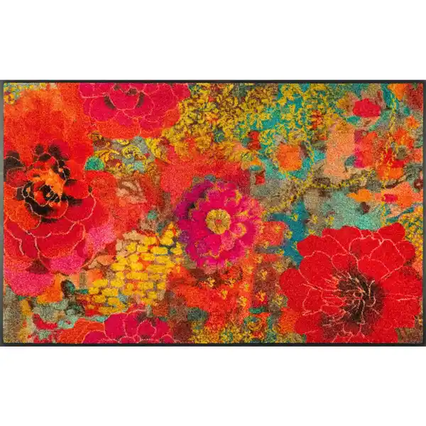 Bild 1 von wash+dry Läufer, Mehrfarbig, Textil, Blume, rechteckig, 75x120 cm, Oeko-Tex® Standard 100, für Fußbodenheizung geeignet, Teppiche & Böden, Teppiche, Teppichläufer