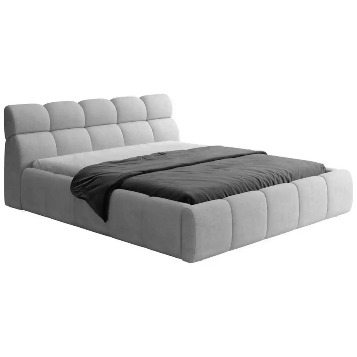 Bild 1 von Esposa Polsterbett, Silber, Textil, 140x200 cm, FSC Mix, Stoffauswahl, in verschiedenen Größen erhältlich, Schlafzimmer, Betten, Polsterbetten