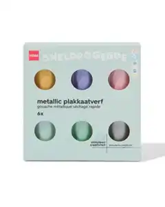 Plakatfarben metallic - 6 Stück