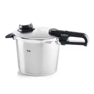 Fissler Schnellkochtopf Vitavit Premium, Silber, Metall, 6,0 L, einstellbare Kochstufen, Kochen, Töpfe, Schnellkochtöpfe