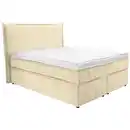 Bild 1 von Boxxx Boxspringbett, Creme, Textil, H3, 5-Zonen, Höhe ca. 20 cm, 140x200 cm, Fsc, gepolstertes Kopfteil, Topper durchgehend, in verschiedenen Größen erhältlich, Partnermatratze mit durchgehendem