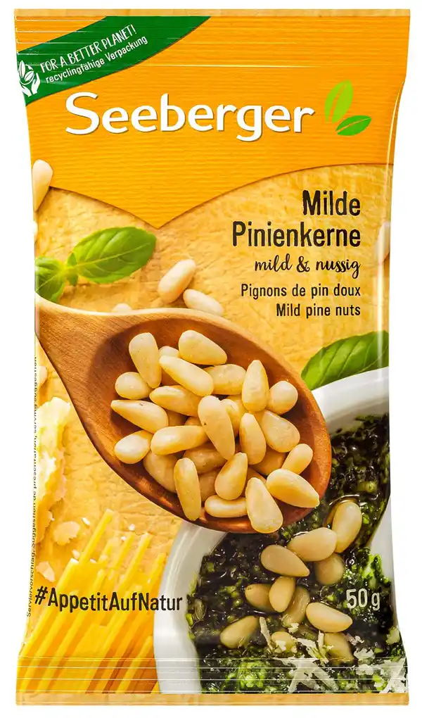 Bild 1 von SEEBERGER Pinienkerne, 50-g-Packg.