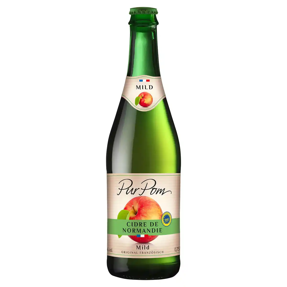 Bild 1 von PurPom Apfel Cidre aus der Normandie 750 ml, Mild