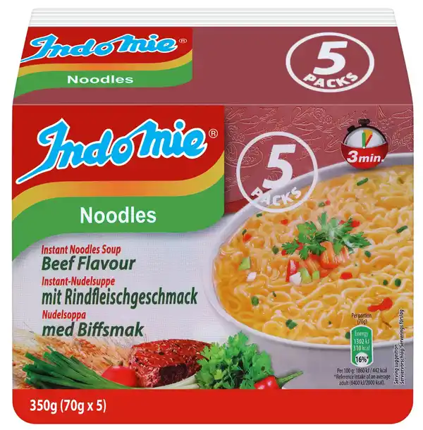 Bild 1 von INDOMIE Noodles, 5 St. = 350 - 375-g-Packg.