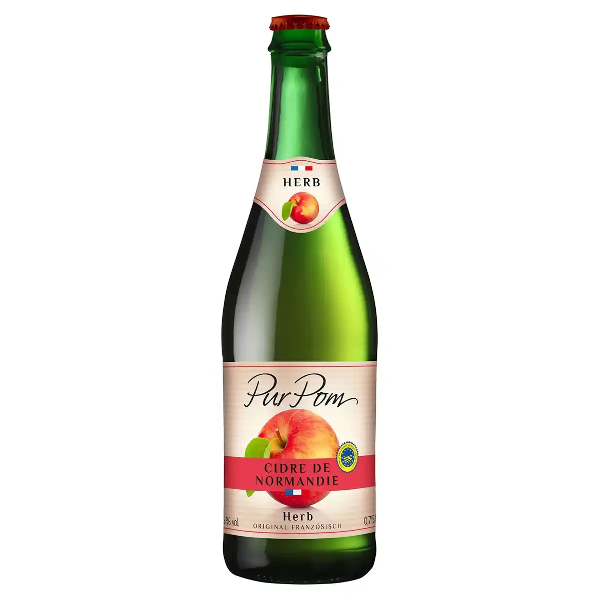 Bild 1 von PurPom Apfel Cidre aus der Normandie 750 ml, Herb