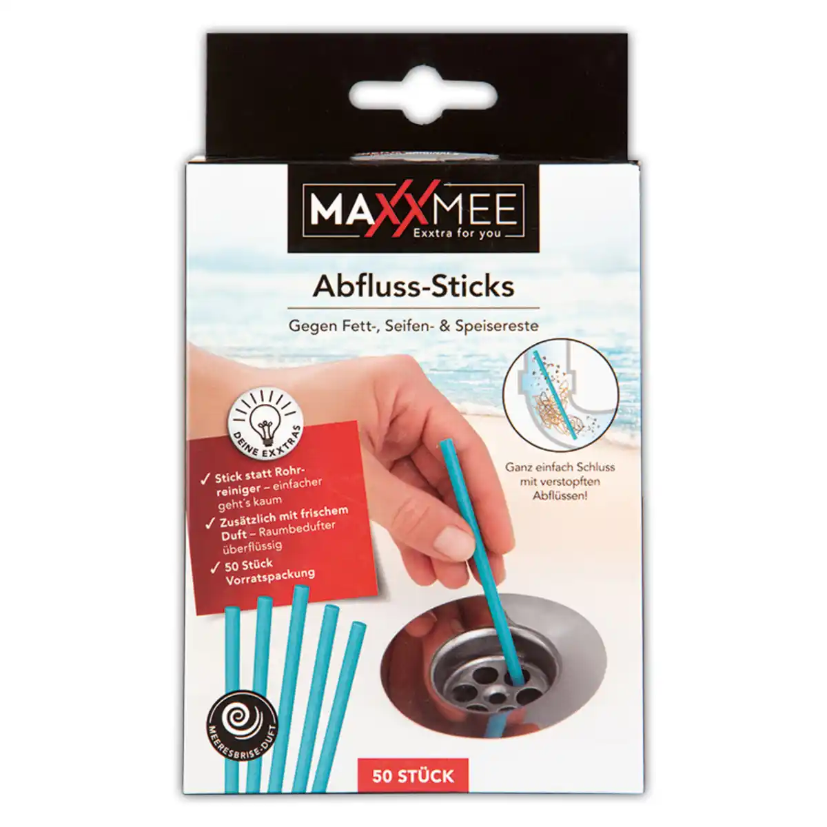 Bild 1 von Maxxmee Abfluss-Sticks 50er-Pack