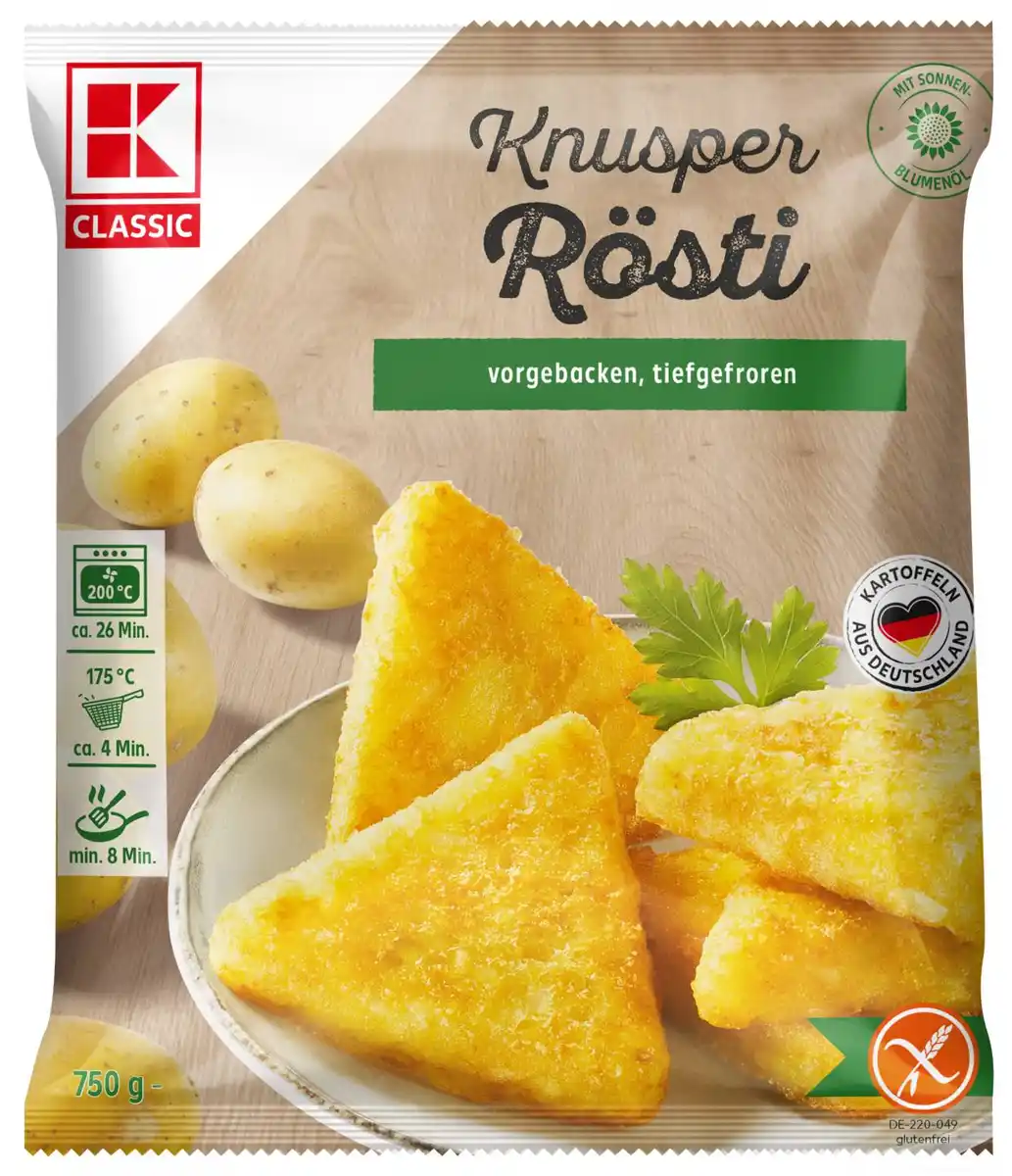 Bild 1 von K-CLASSIC Rösti, 750-g-Packg.