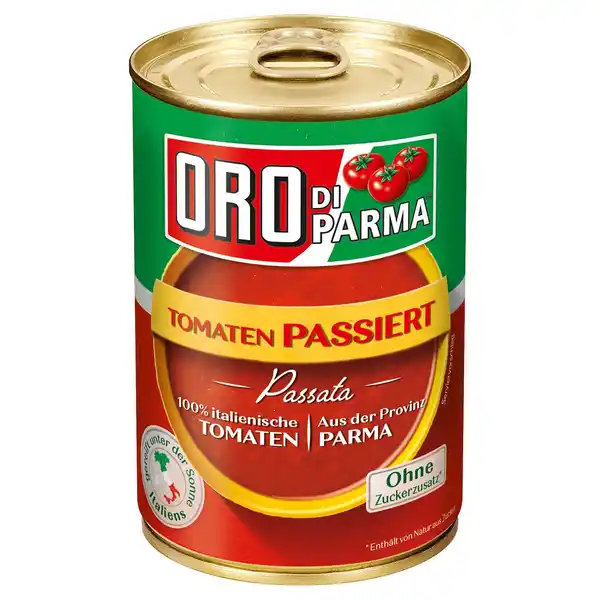 Bild 1 von ORO DI PARMA Tomaten 400 g, 4-fach, passiert Natur